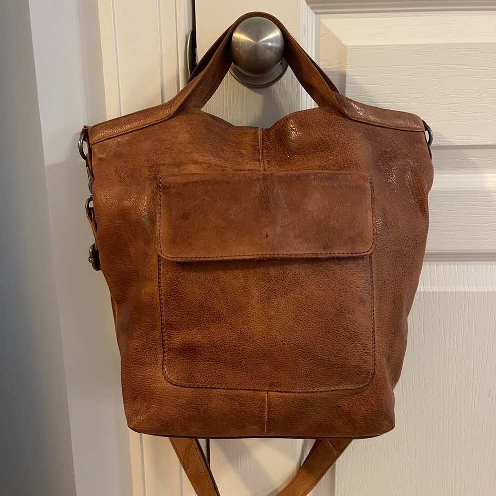 Latico Leather Bianca Tote Handbag (Cognac)